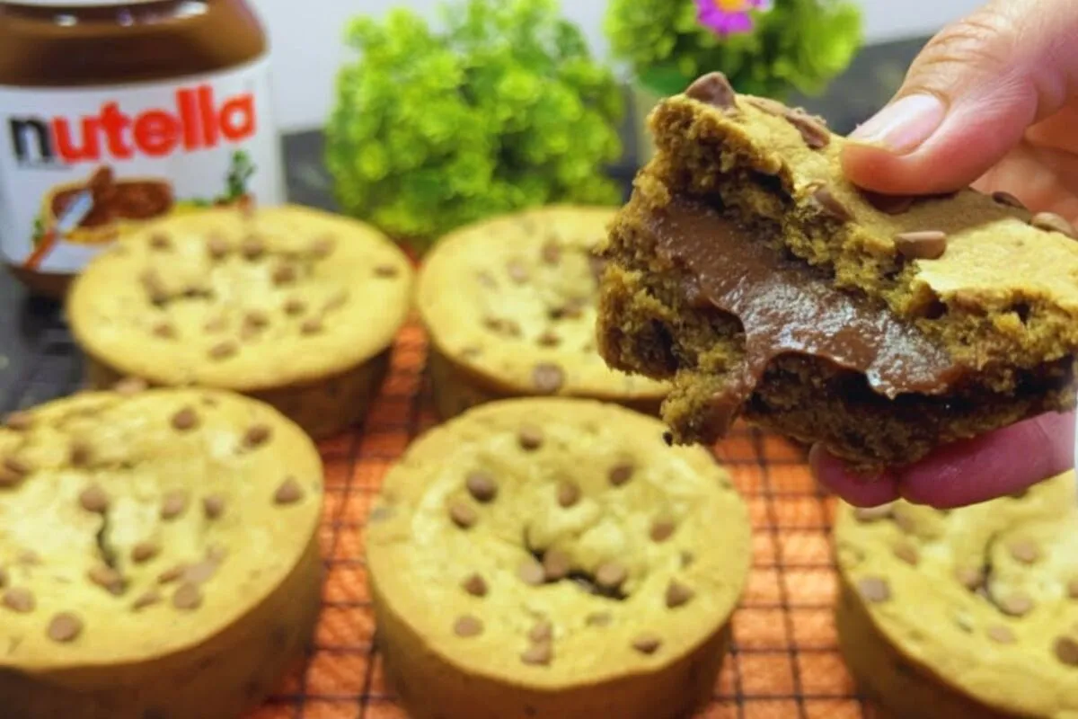 Cookies recheados com Nutella: a receita que faz sucesso de vendas para você empreender