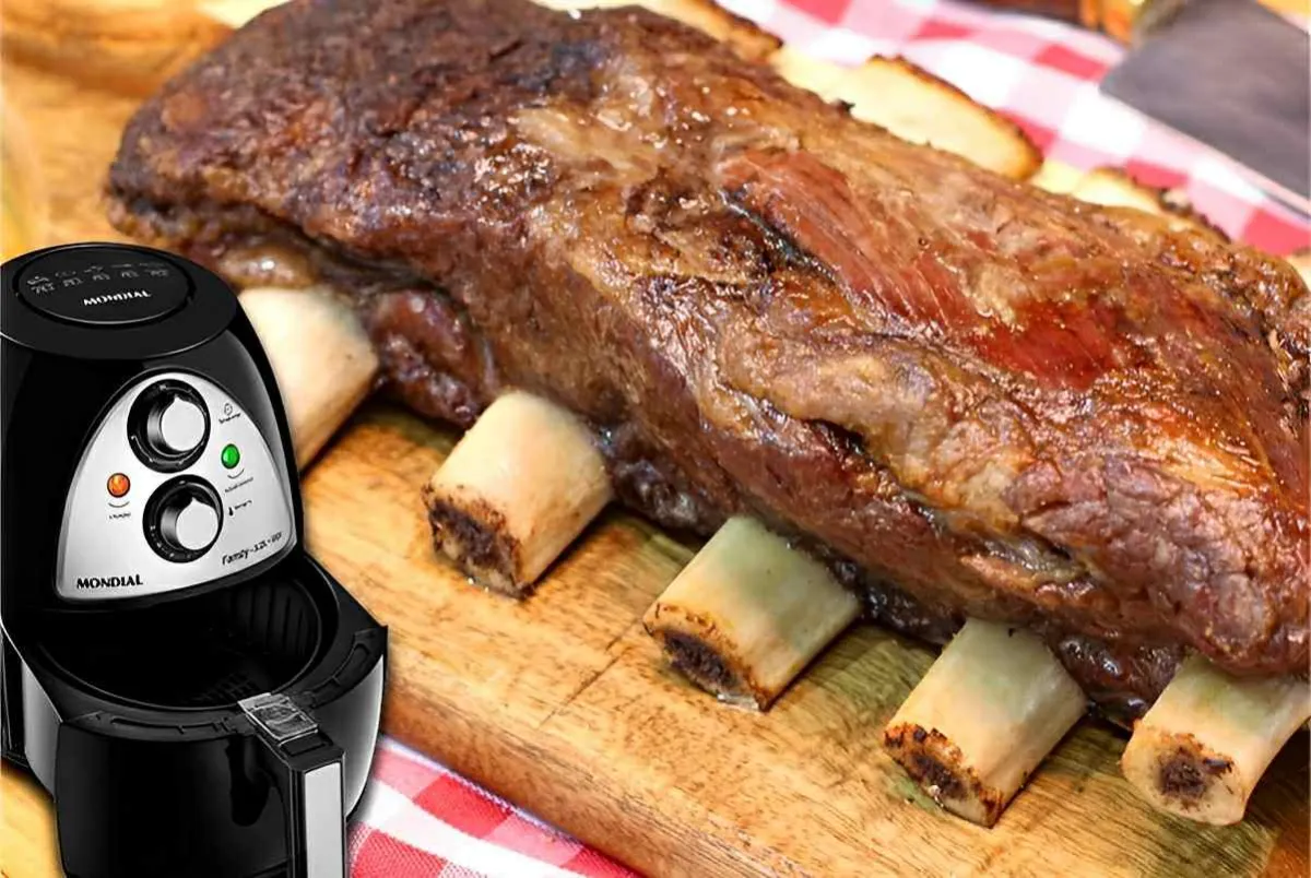 Costela na airfryer fica tão macia que chega a soltar os ossos uma delícia prática pra fazer ainda hoje