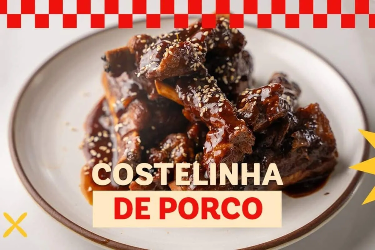 Costelinha de porco assada com sabor caseiro incrível para seu almoço