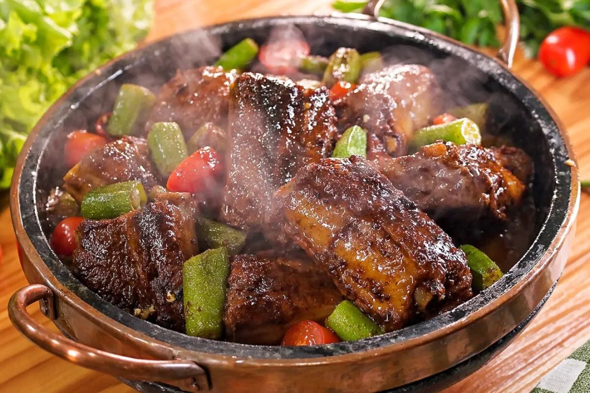 Costelinha mineira frita sem óleo e com crocância por fora e muito sabor por dentro
