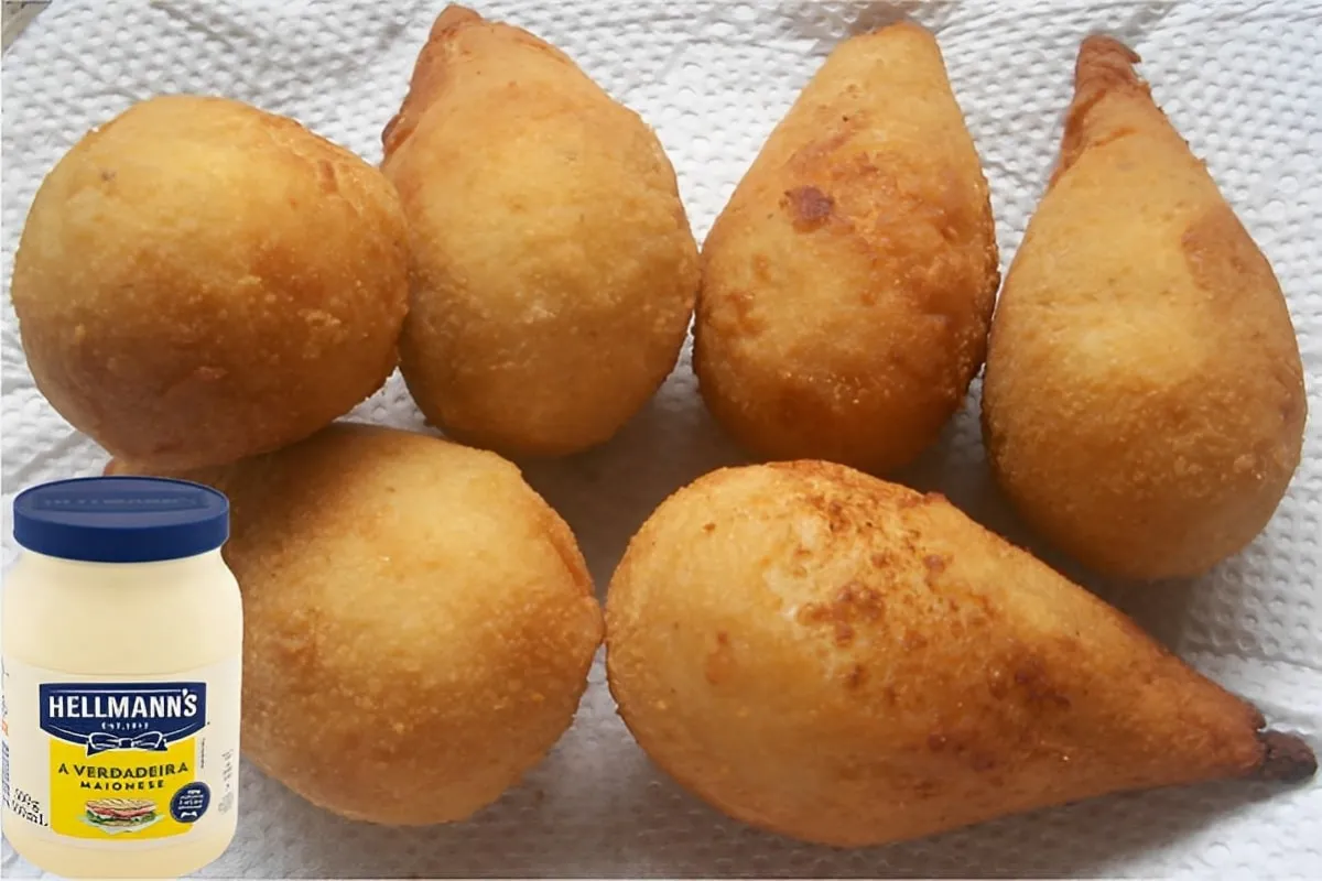 Coxinha com massa de maionese fácil e rápida você nunca mais vai fazer outra massa