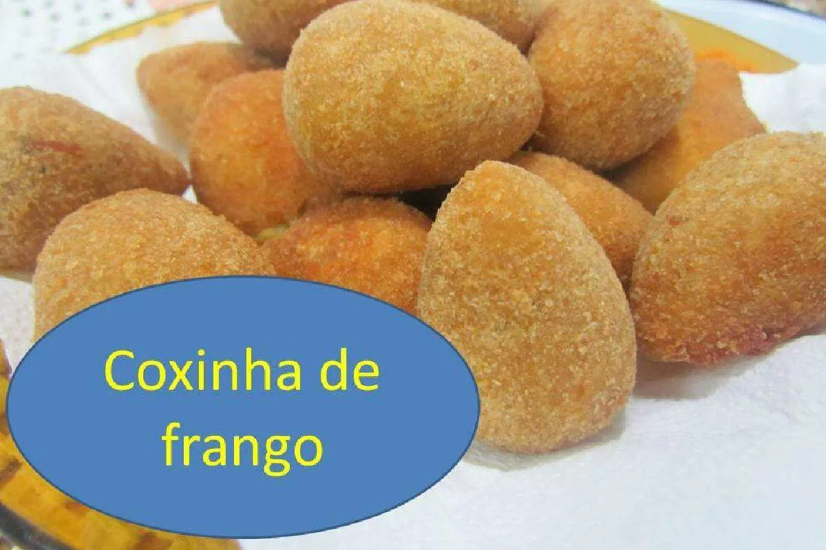 Coxinha de frango que minha avó fazia e fica simplesmente perfeita