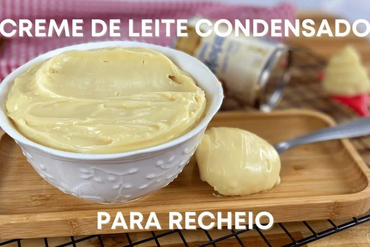 Creme de leite condensado super cremoso que não fica muito doce para recheios e sobremesas