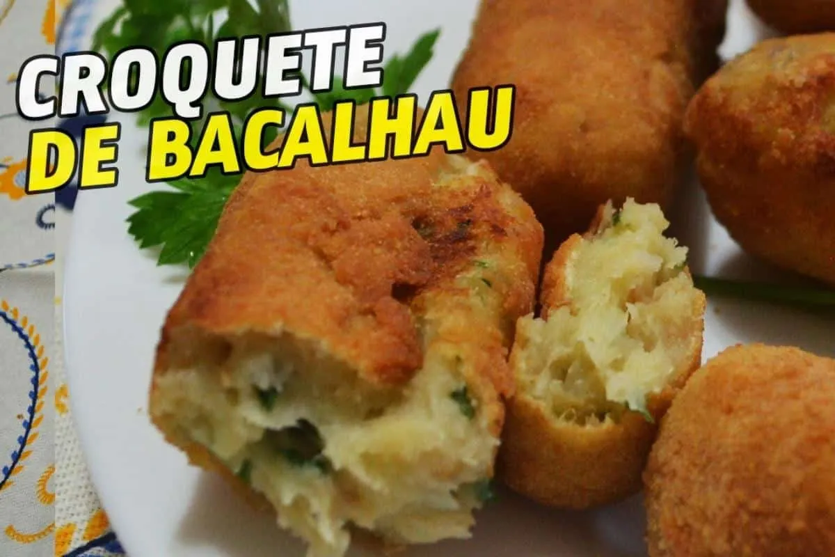 Croquete de bacalhau com casquinha crocante: gostoso igual bolinho de lanchonete