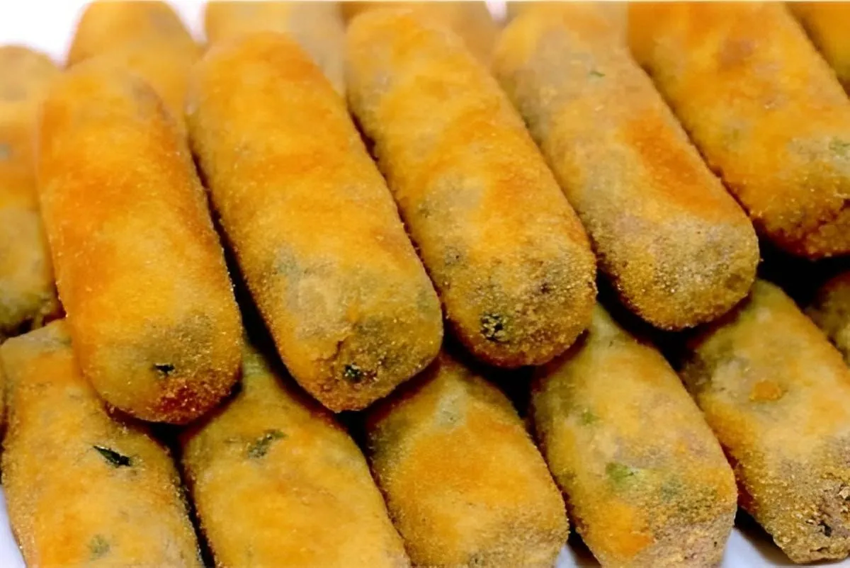 Croquete de carne um salgado delicioso e muito prático de preparar aprendi com salgadeira