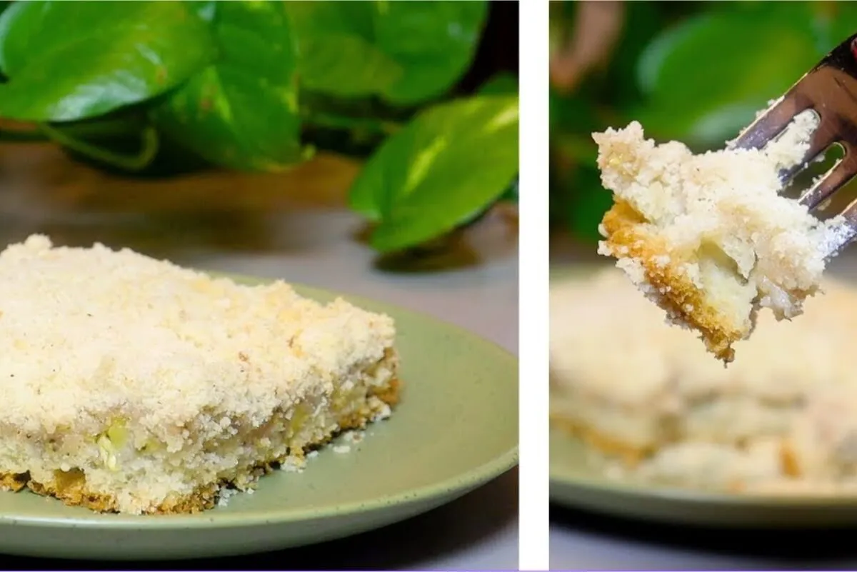 Cuca de banana com farofa deliciosa e simples de preparar para o café da tarde ou da manhã