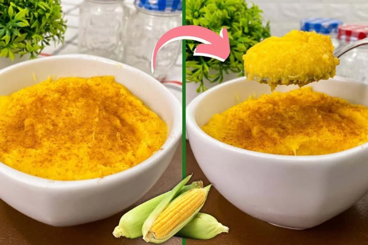 Curau de milho sem leite bem fácil de fazer, com aquele sabor de fazenda que todo mundo gosta