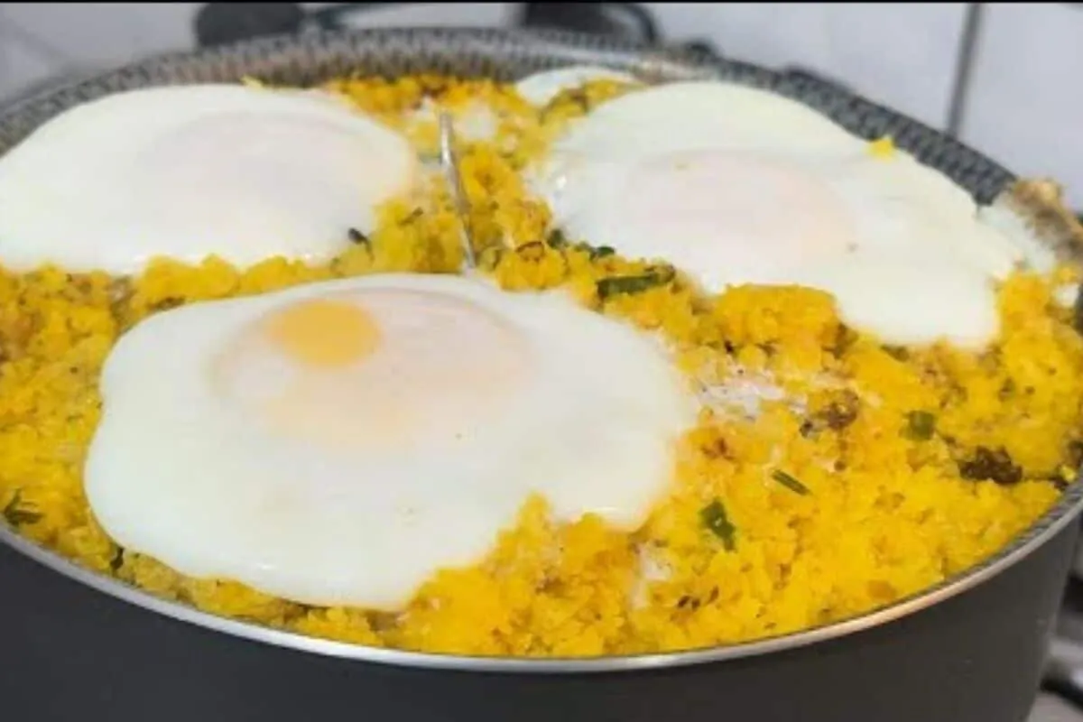 Cuscuz recheado com sardinha que é fácil, nutritivo e perfeito para uma refeição mais reforçada