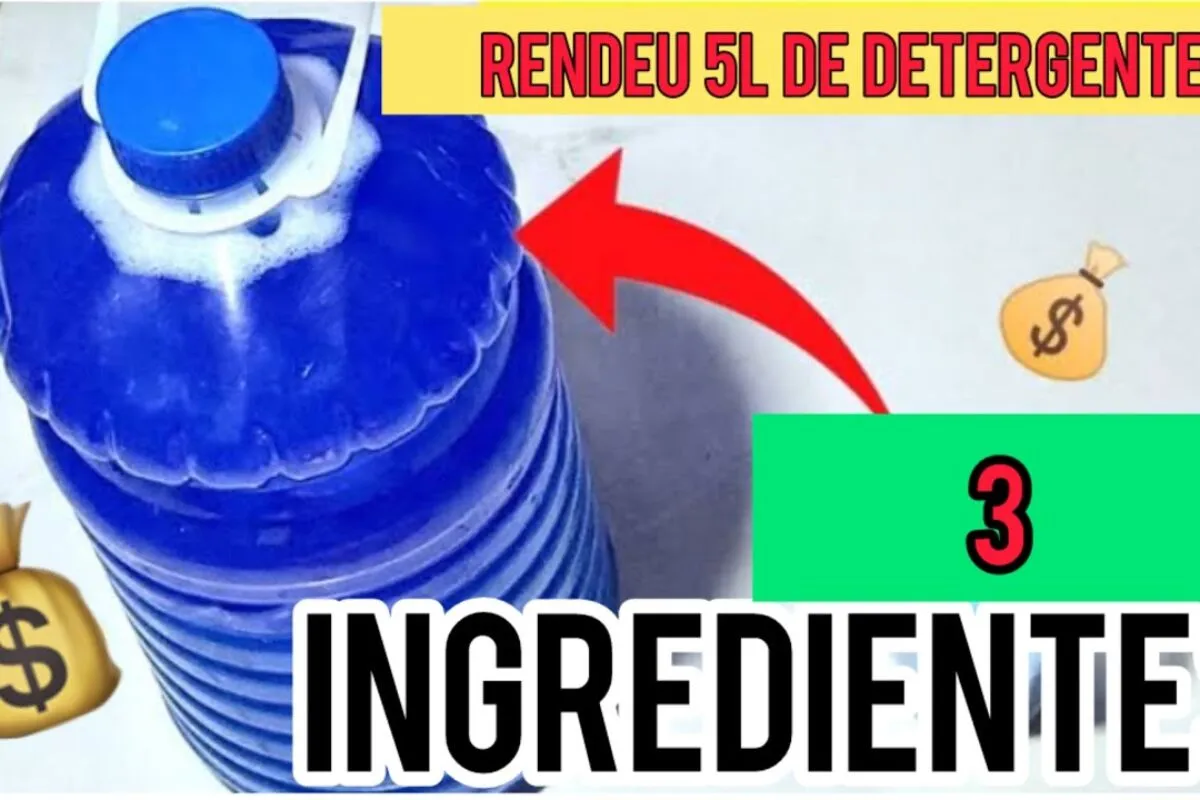 Detergente caseiro econômico e eficiente: limpa bem e é fácil de fazer