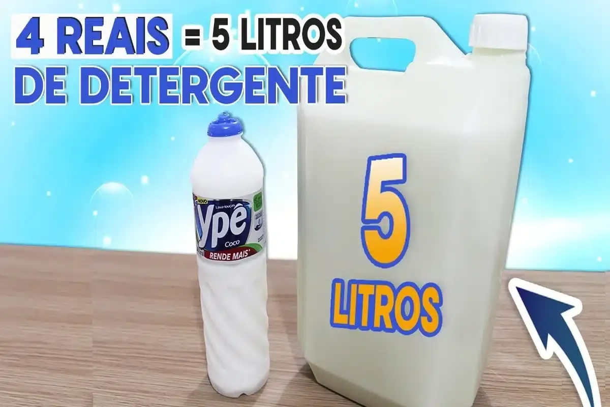 Detergente caseiro: receita que rende muito e te ajuda a economizar no mercado