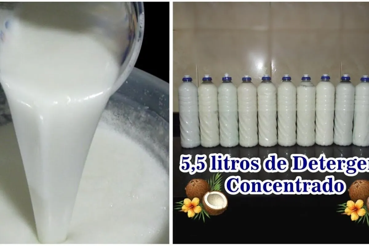 Detergente de coco caseiro que limpa, rende bem e tem cheirinho suave e gostoso