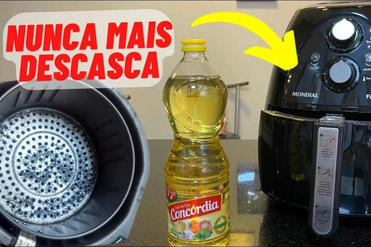 Dica para conservar air fryer: ajuda a não descascar tão rápido e evita ferrugem