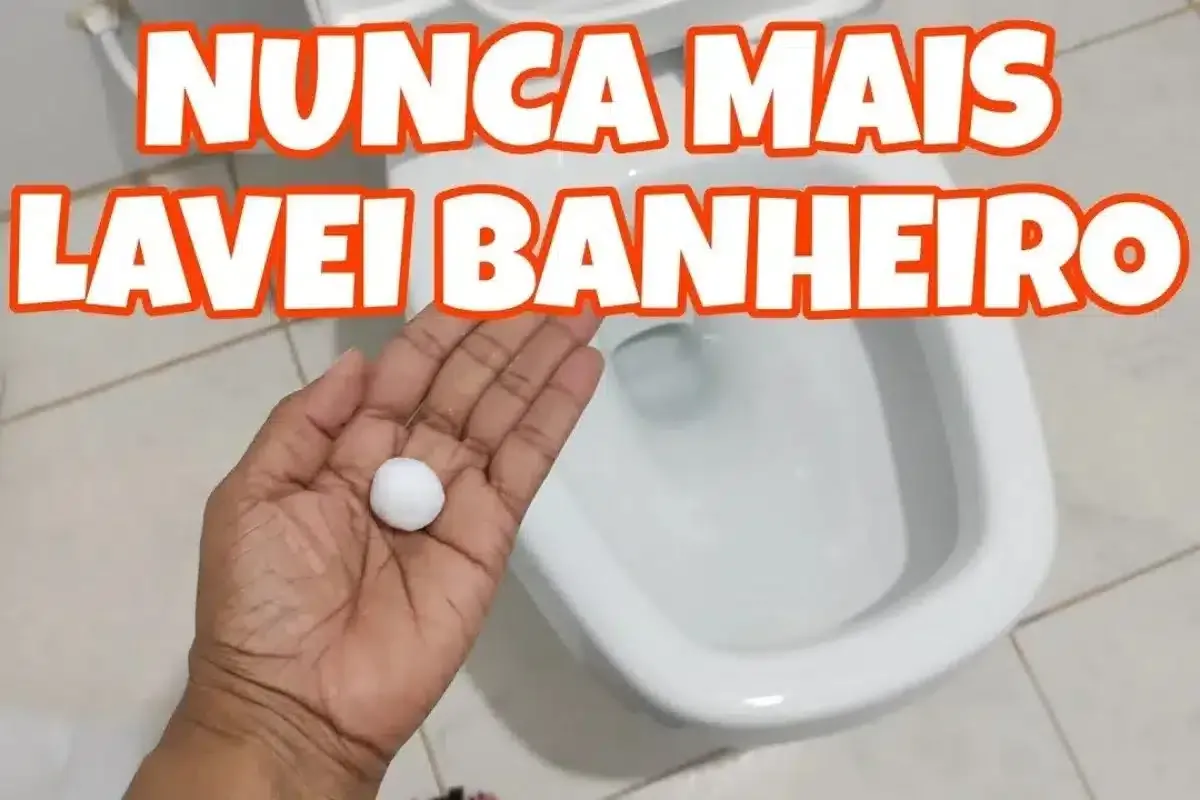 Dica para limpar banheiro: você não imagina o poder que dessas bolinhas