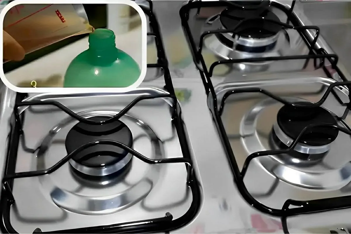 Dica para limpar fogão e deixá-lo brilhando usando fermento em pó