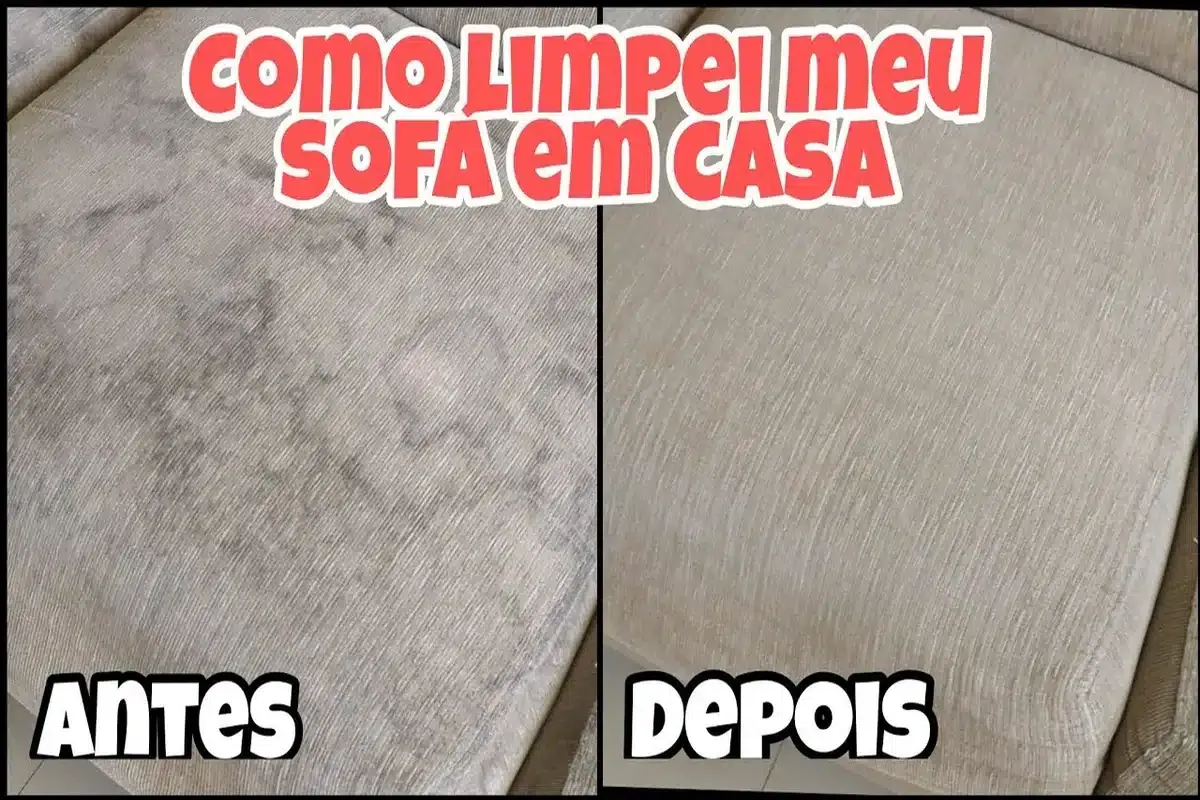 Dica para limpar sofá manchado e encardido: não precisa levar no quintal para lavar