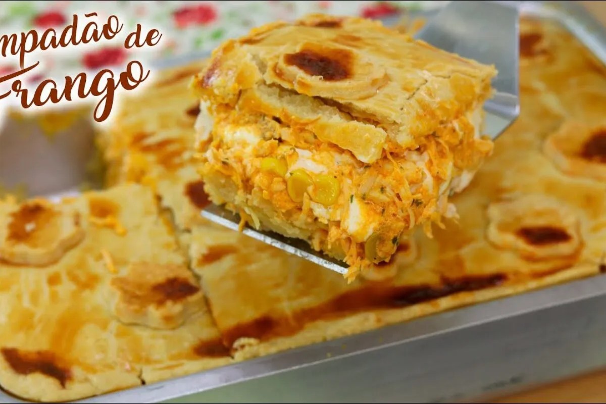 Empadão de frango super cremoso: massa que derrete na boca, fácil e rápido de fazer