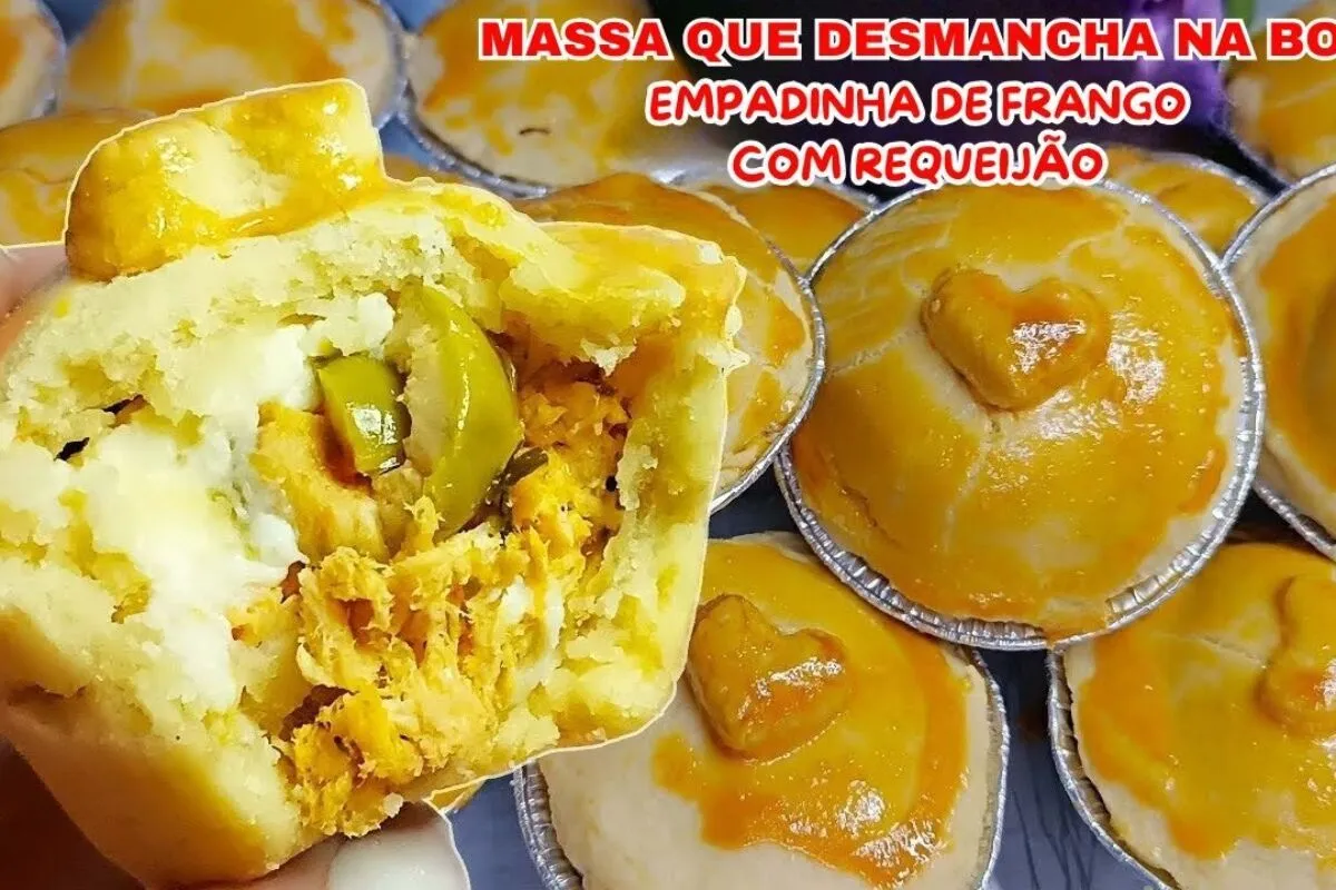 Empadinha de frango com requeijão irresistível: a receita que você queria que desmancha na boca