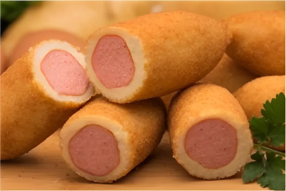 Enroladinho de salsicha frito de um jeito muito prático de preparar