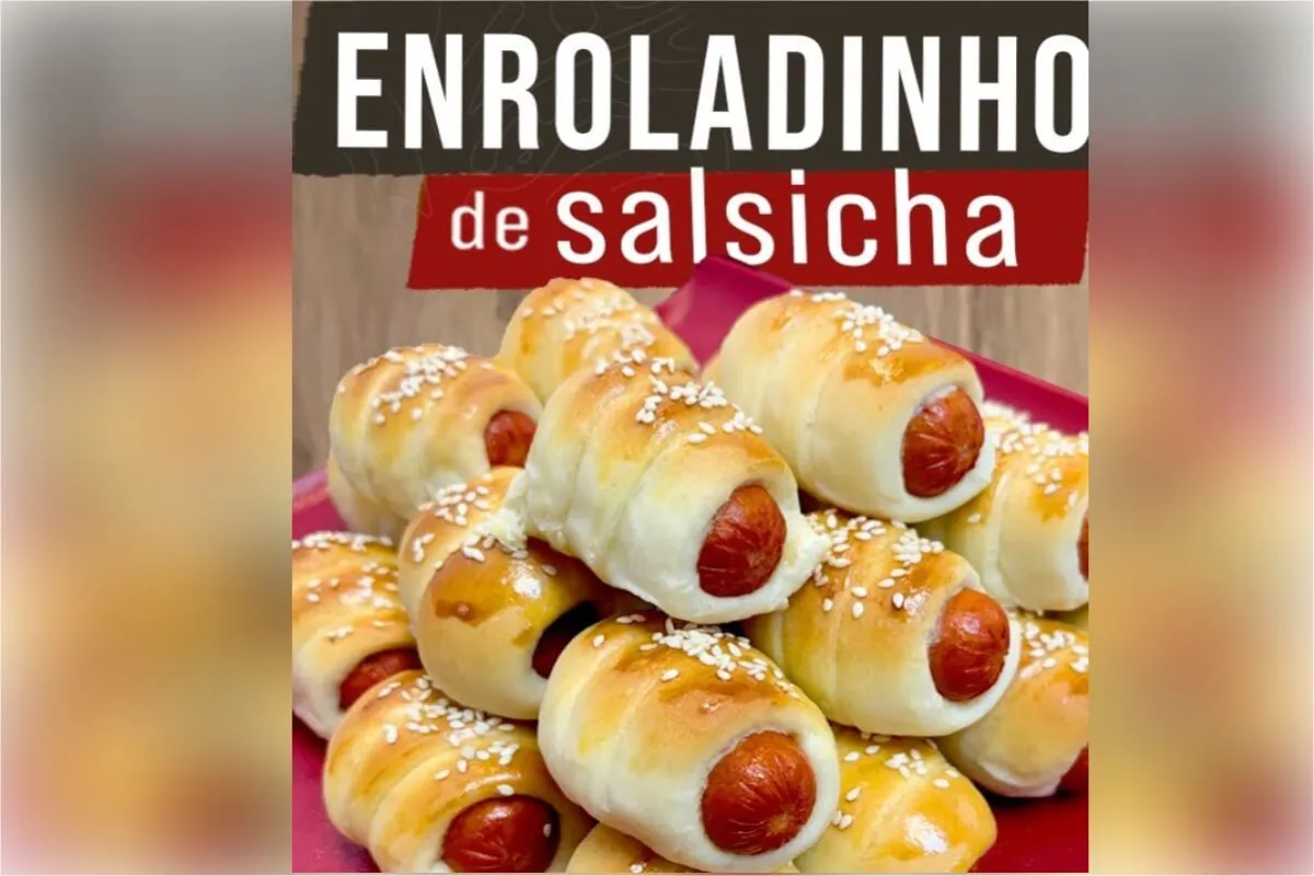 Enroladinho de salsicha mais fácil e gostoso que você já viu: receita perfeita para o lanche