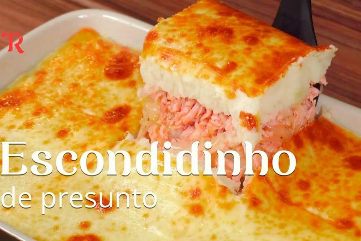 Escondidinho de presunto e queijo muito prático para você fazer naquele dia de preguiça e ainda assim garantir um jantar delicioso e completo