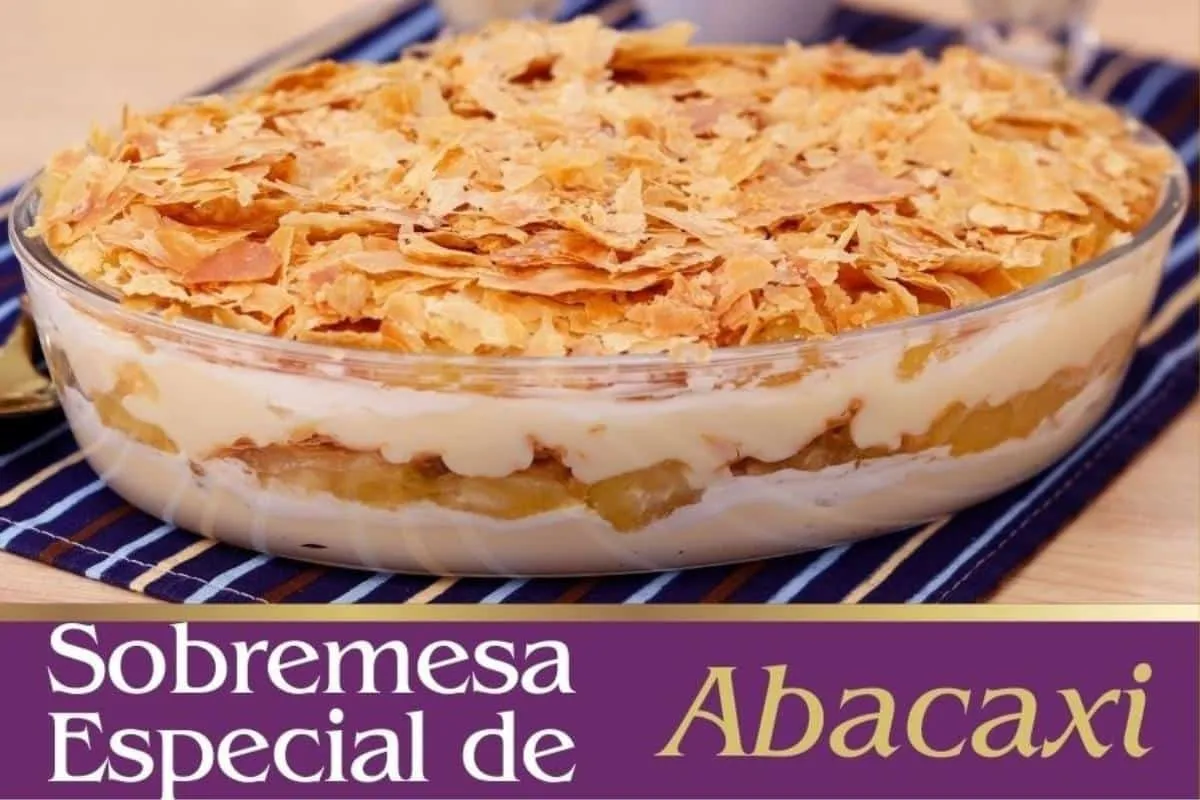 Especial de natal: sobremesa de abacaxi deliciosa e fácil de fazer