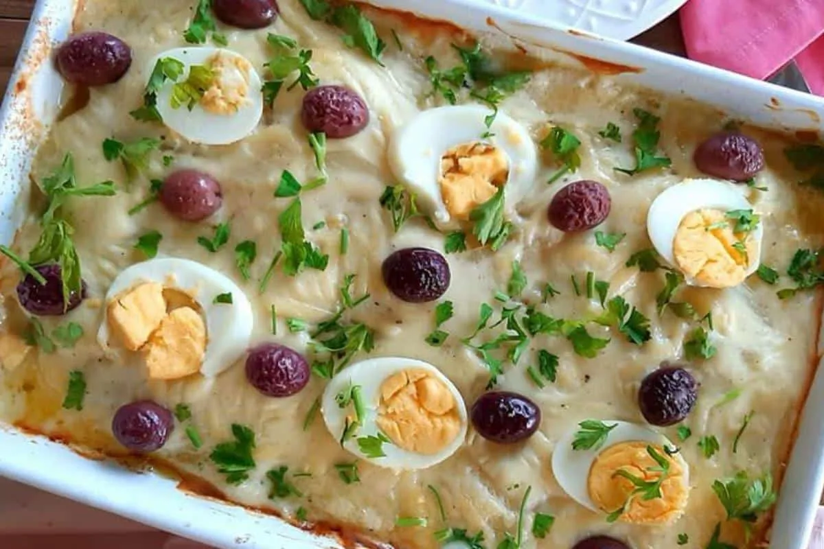Essa batata à portuguesa fica gostosa demais para fazer apenas no natal