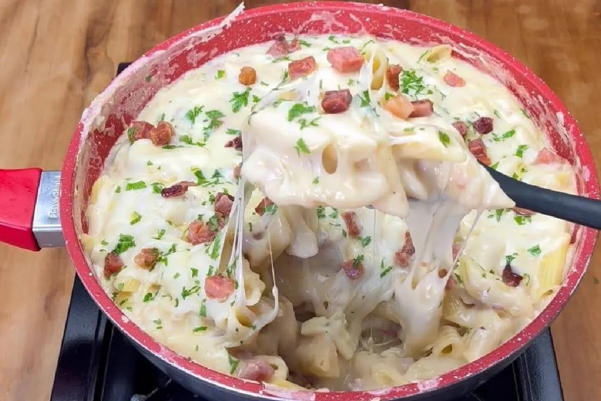 Esse jeito de fazer macarrão cremoso vai conquistar você e toda sua família