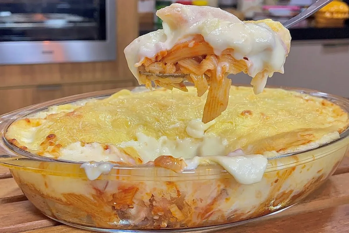 Esse macarrão pega marido conquista todo mundo na hora do almoço