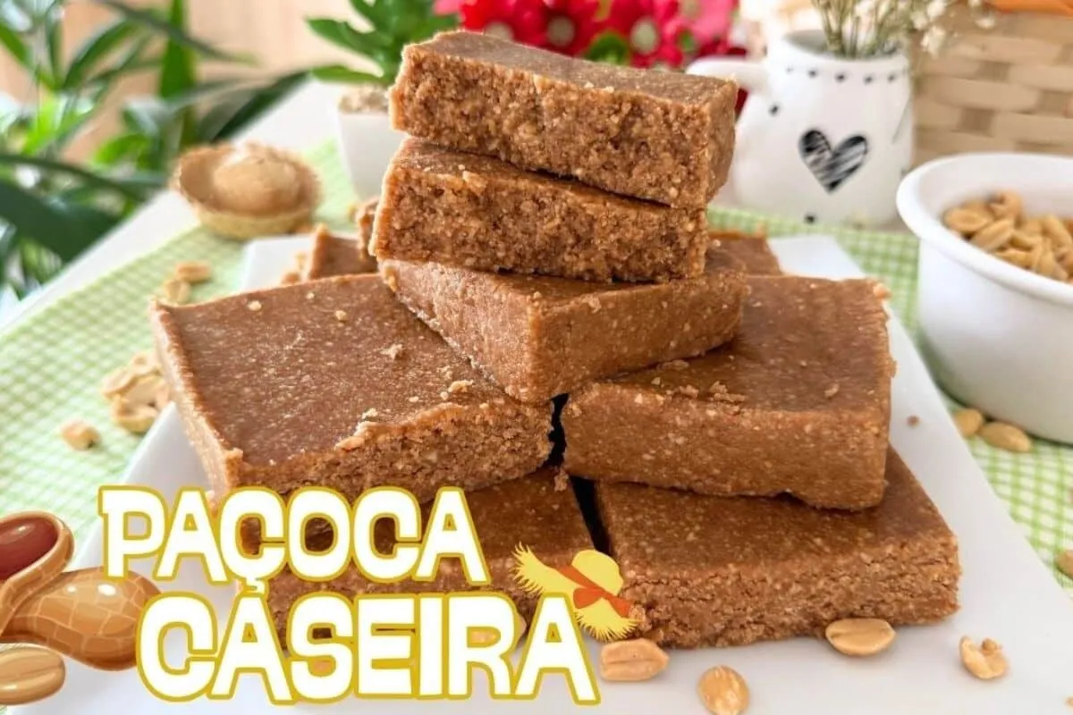 Festa junina chegando então já aprenda a fazer essa paçoca caseira deliciosa