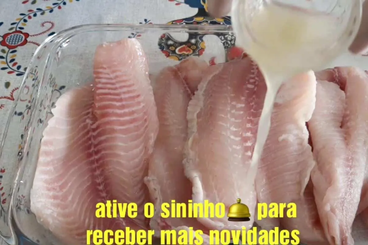 Filé de tilápia assado para você preparar no seu almoço de natal sem gastar muito tempo