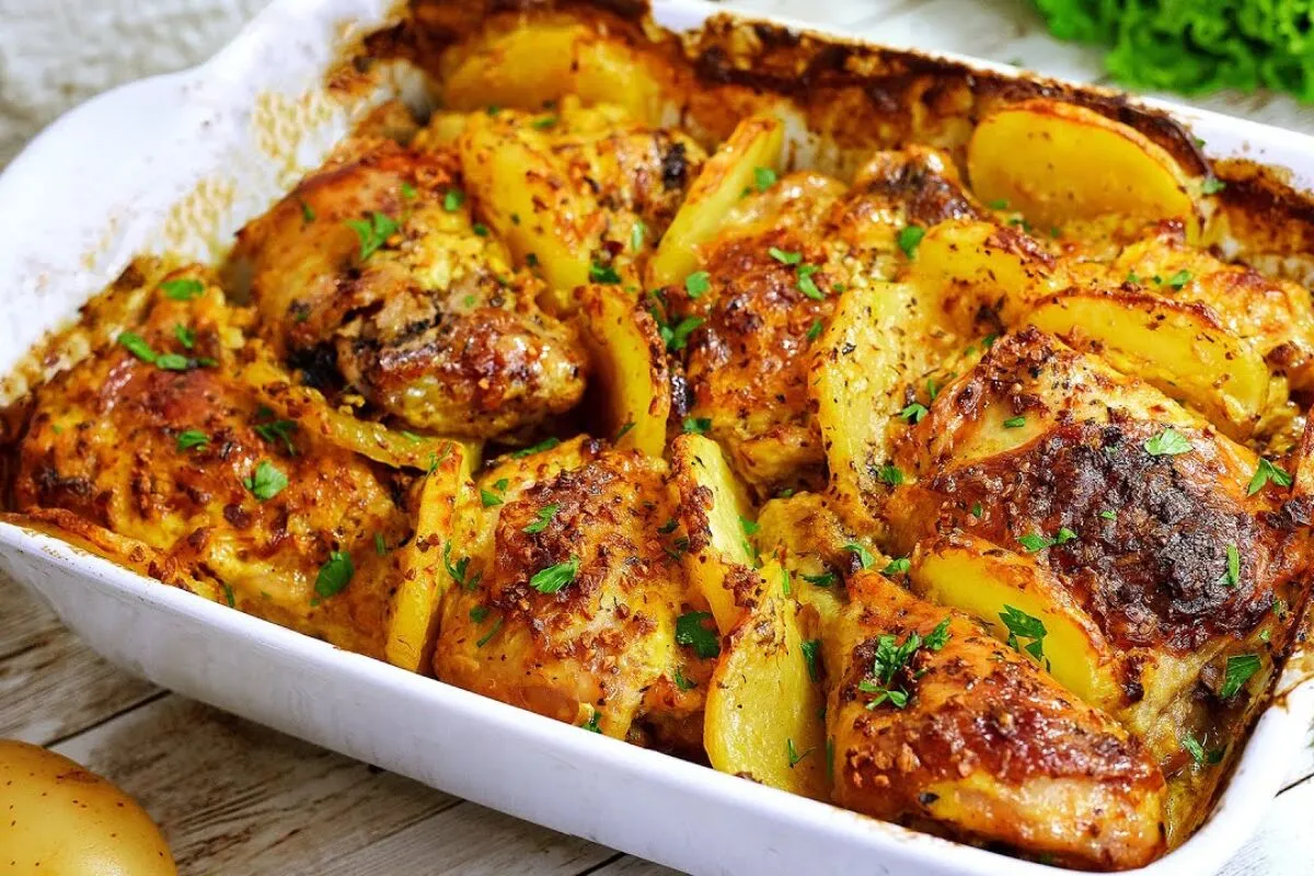 Frango ao molho de bacon e batatas delicioso para você variar o cardápio do dia a dia
