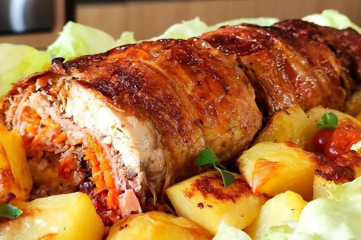 Frango assado diferente para você servir no seu almoço de fim de semana
