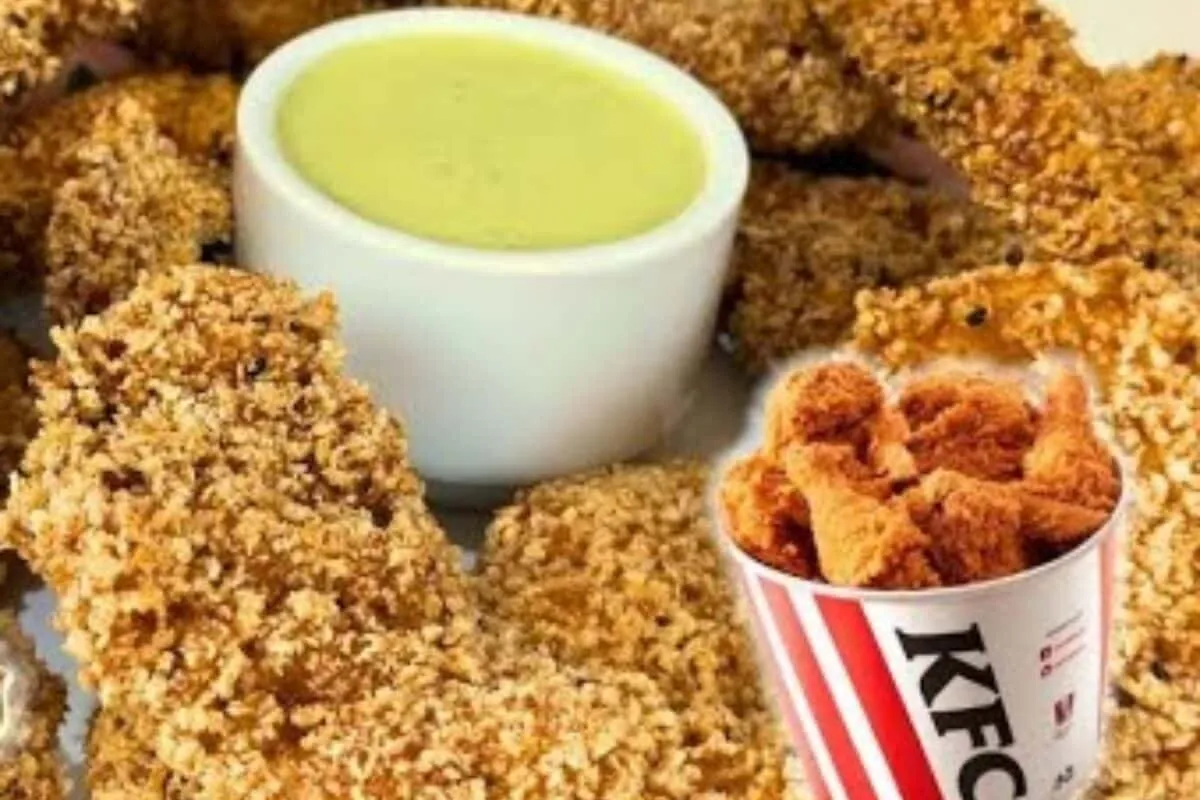 Frango crocante do KFC feito em casa com um tempero secreto que deixa a casquinha muito sequinha e a carne suculenta por dentro
