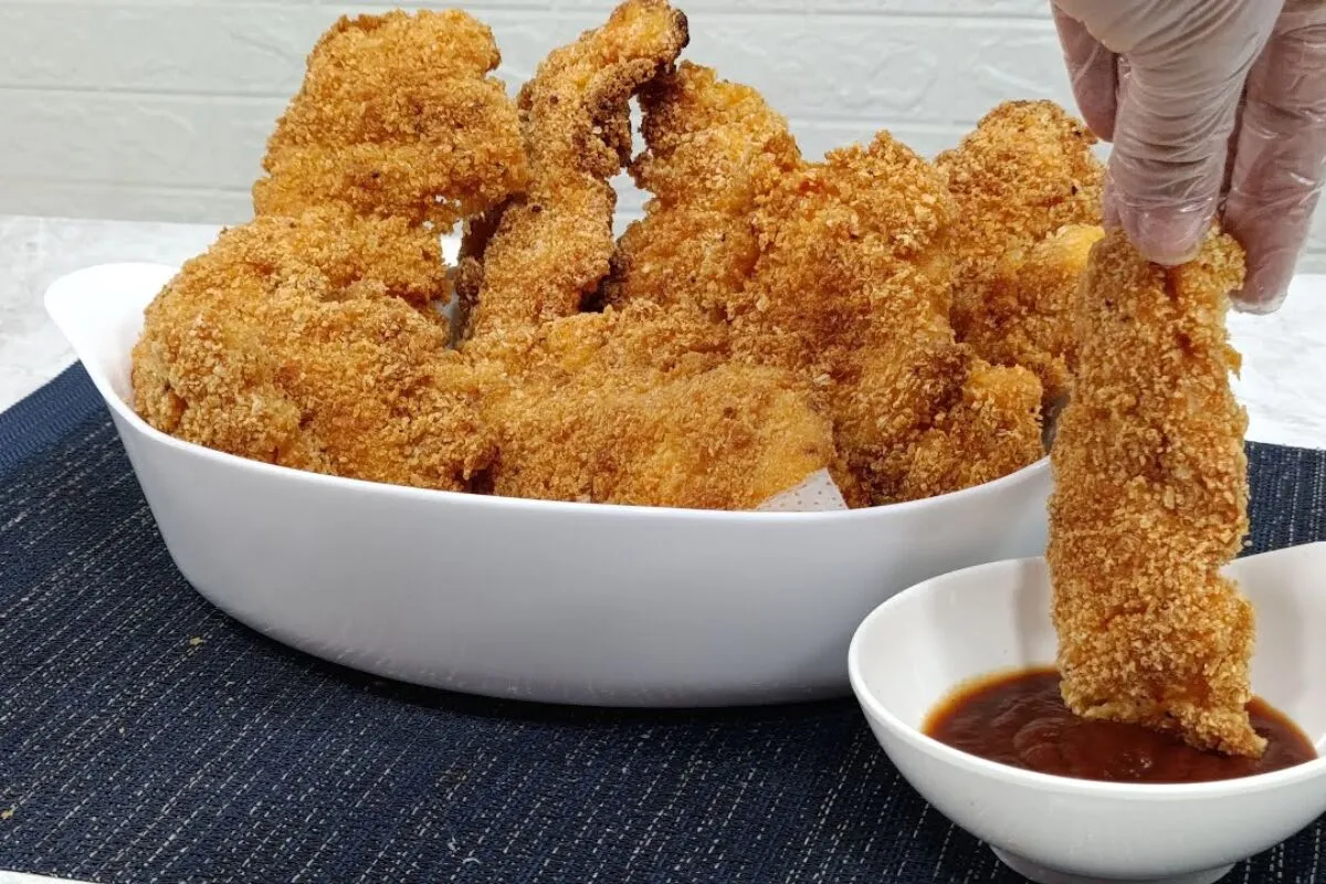Frango crocante por fora que não solta a casquinha depois de pronto