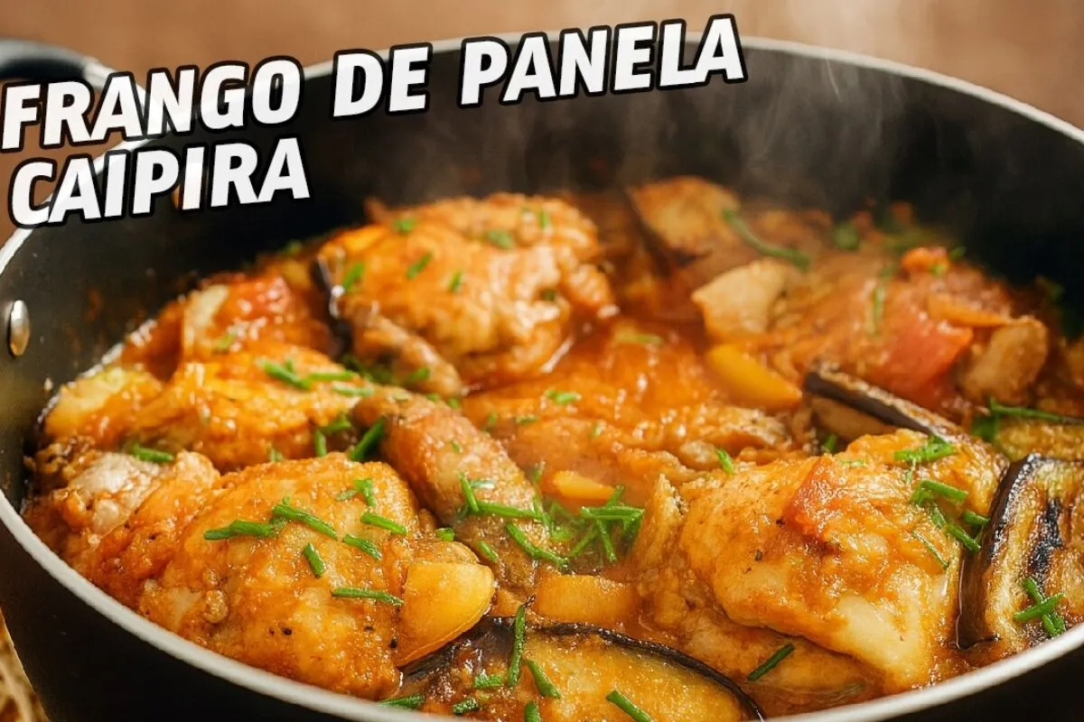Frango de panela bem temperado e cheio de sabor para seu almoço de domingo