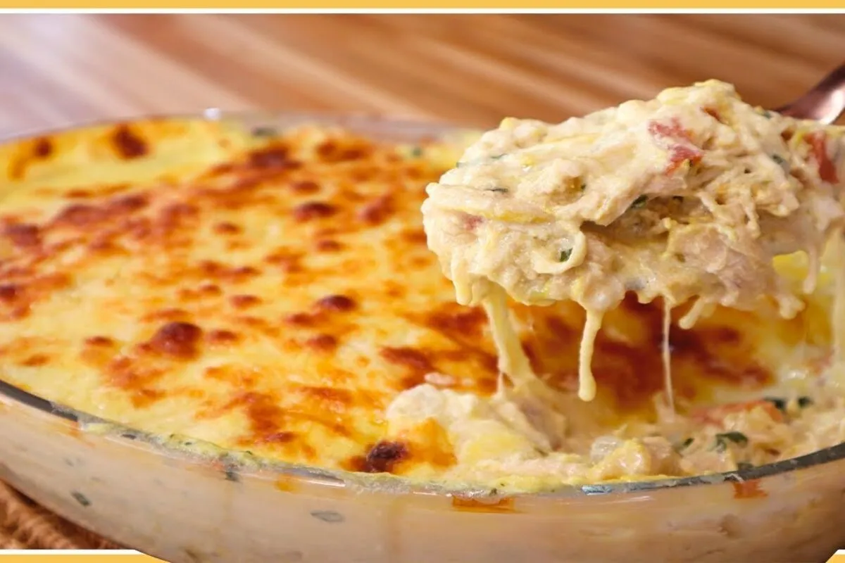 Frango gratinado simples, rápido e delicioso que vai direto para o seu caderno de receitas