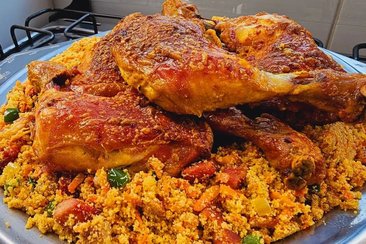 Frango natalino: frango assado com maionese, fácil e rápido para o seu Natal