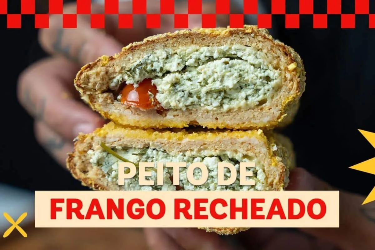 Frango recheado na Air Fryer: suculento por dentro e crocante por fora, feito sem óleo