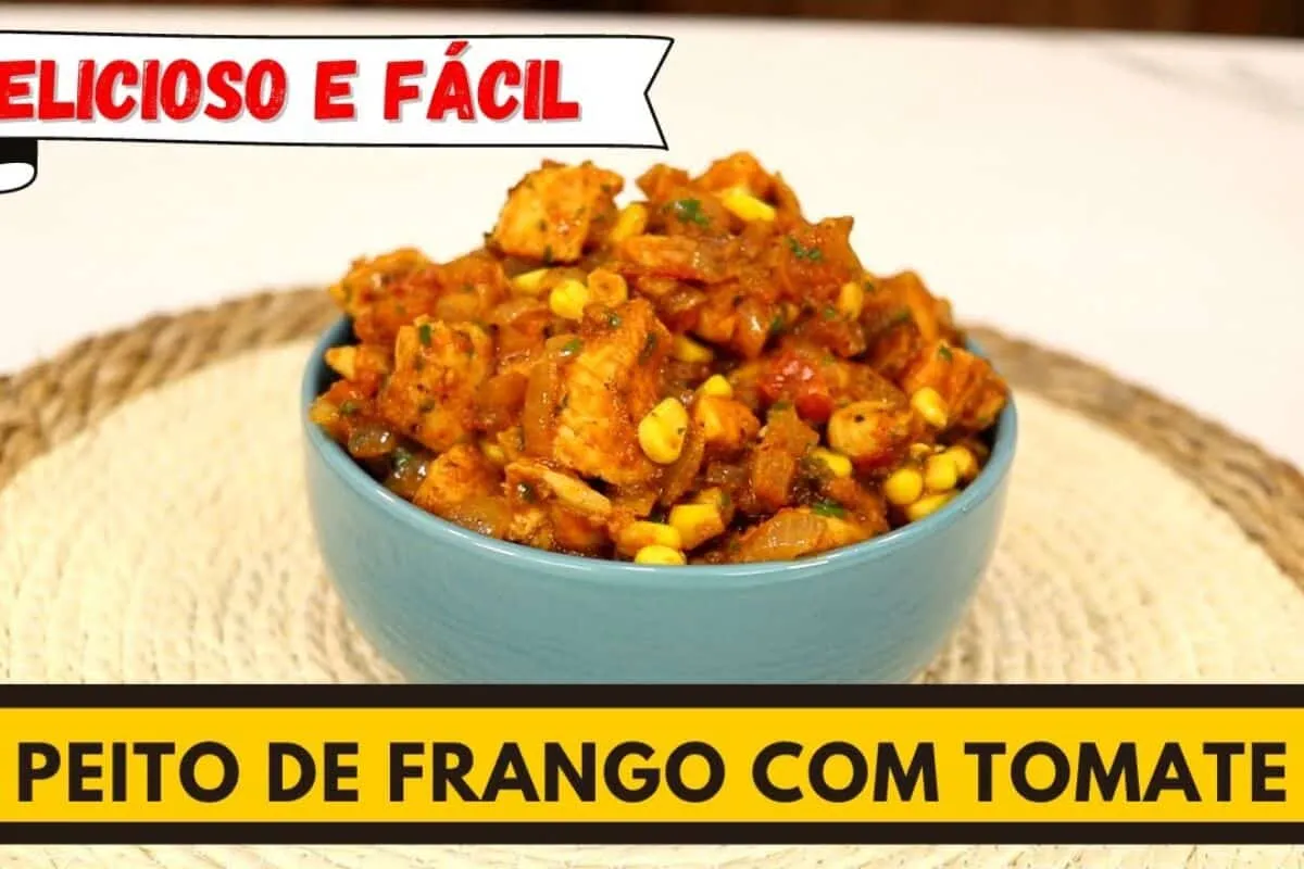 Frango suculento saboroso: aprenda a preparar peito de frango com tomate para uma refeição incrível