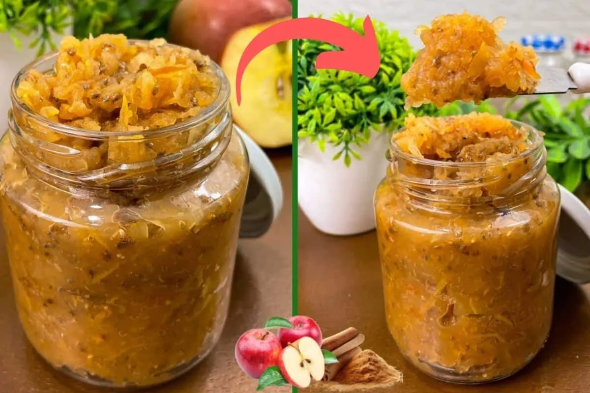 Geleia de maçã sem açúcar e sem adoçante: a receita saudável e deliciosa para o seu café