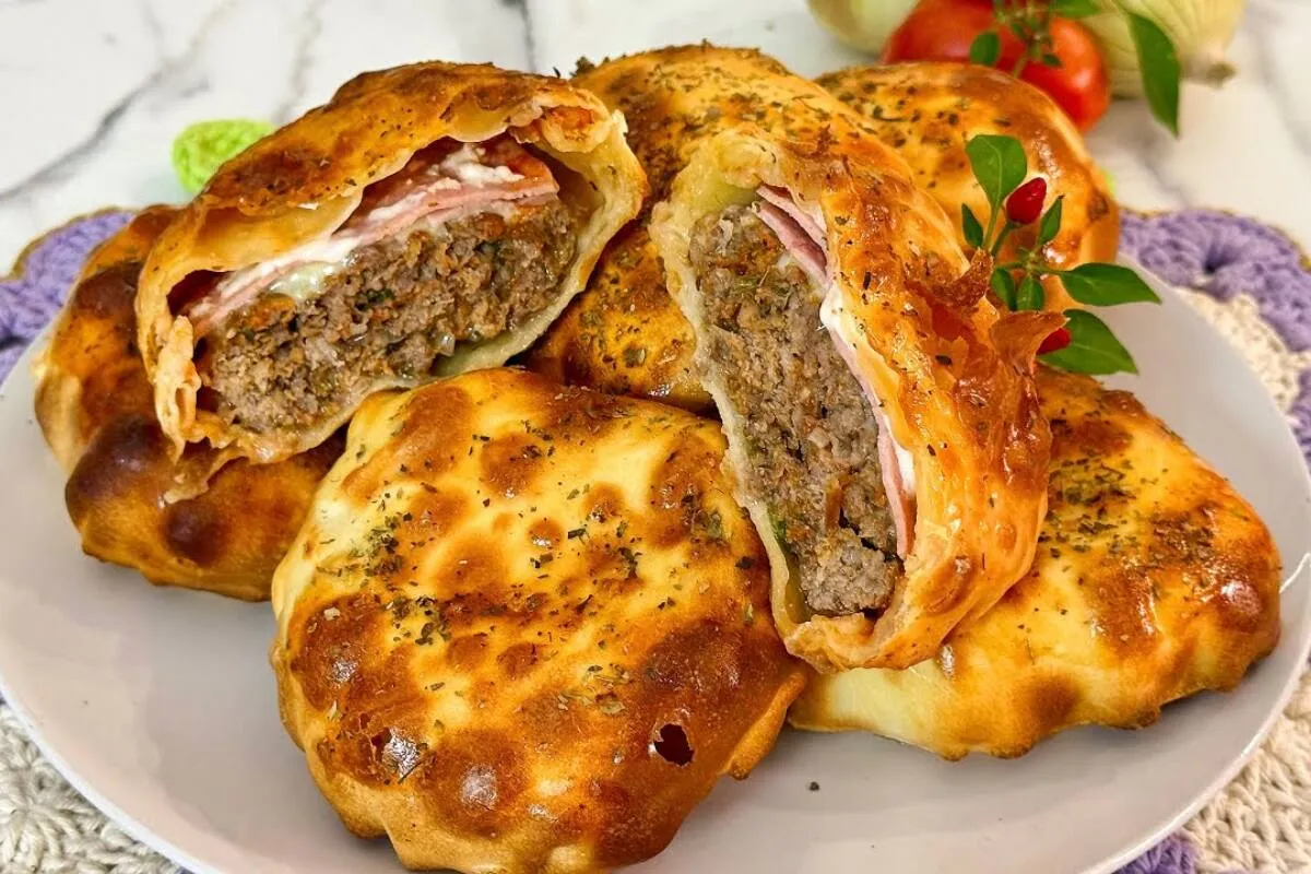 Lanchão de carne moída feito na air fryer e nem precisa fazer massa