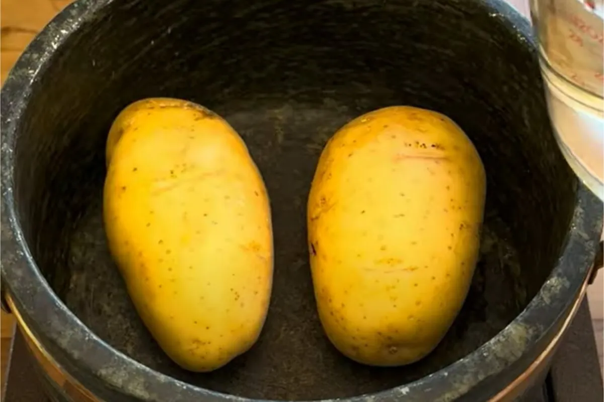 Lanche de batata que eu fiz usando 2 batatas e ficou uma delícia