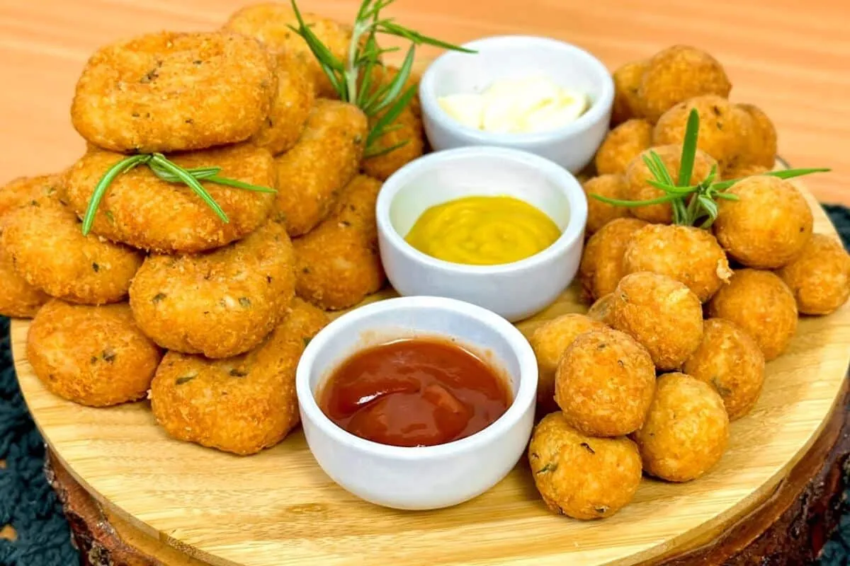 Lanche frito: feito sem massa, fácil de preparar e fica muito saboroso e crocante