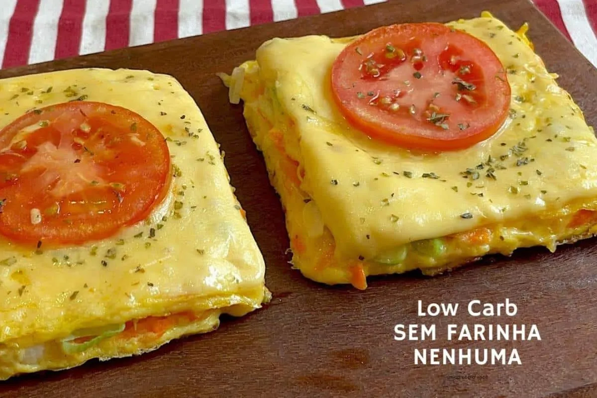 Lanche rápido sem farinha gostoso e nutritivo para comer na dieta de emagrecimento