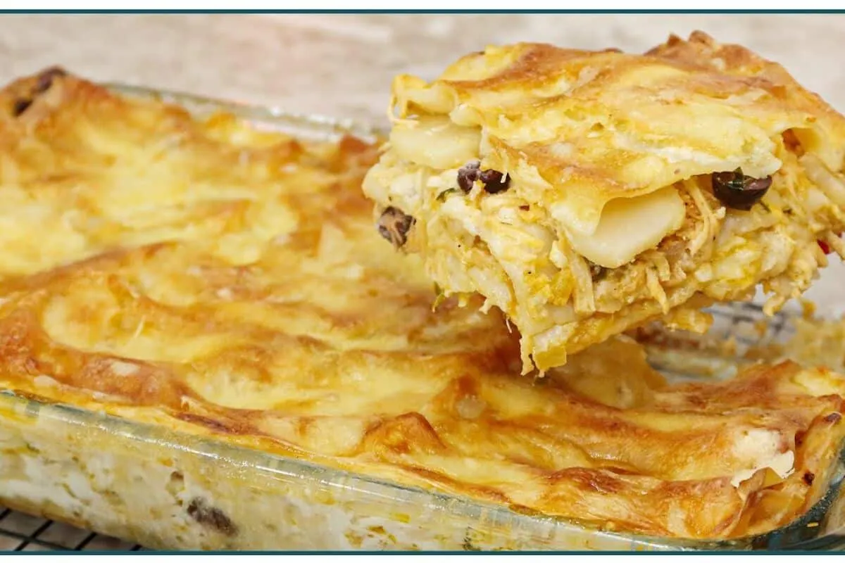 Lasanha de frango simples e suculenta, fácil de montar e perfeita para seu almoço