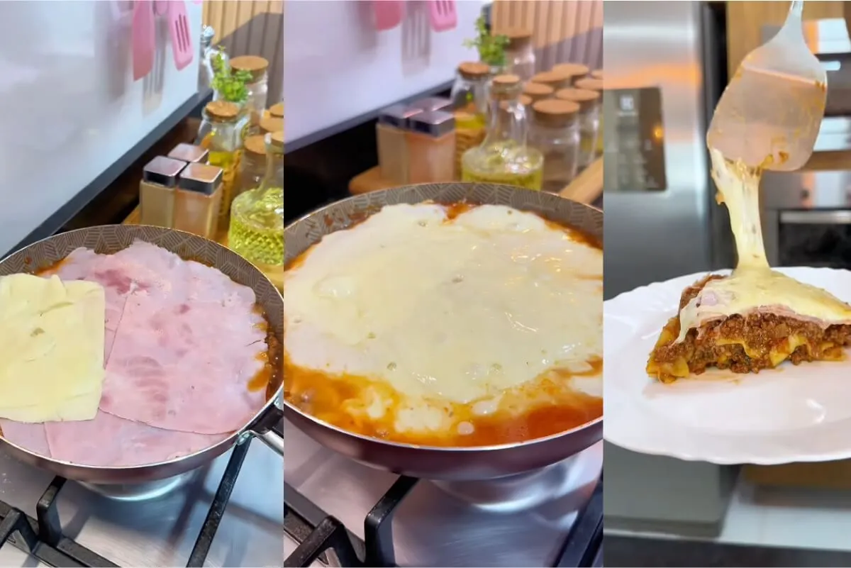 Lasanha de frigideira: duvido que você já tenha visto outra igual, fica bom demais da conta e é muito prática
