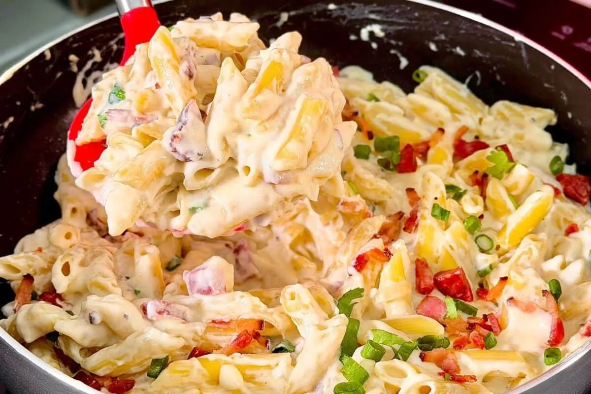 Macarrão ao molho branco em menos de 20 minutos: super fácil, cremoso e delicioso