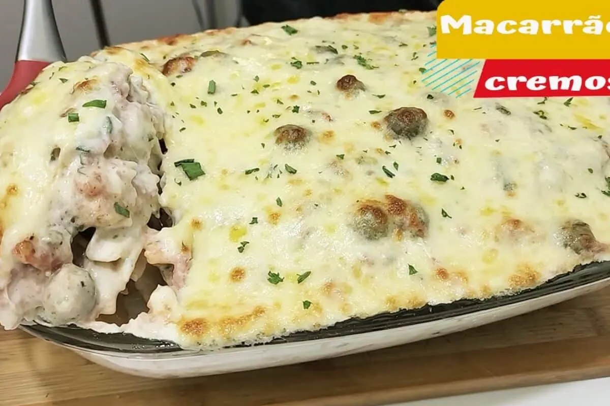 Macarrão ao molho de batata, um prato gratinado que é perfeito para o seu almoço de domingo