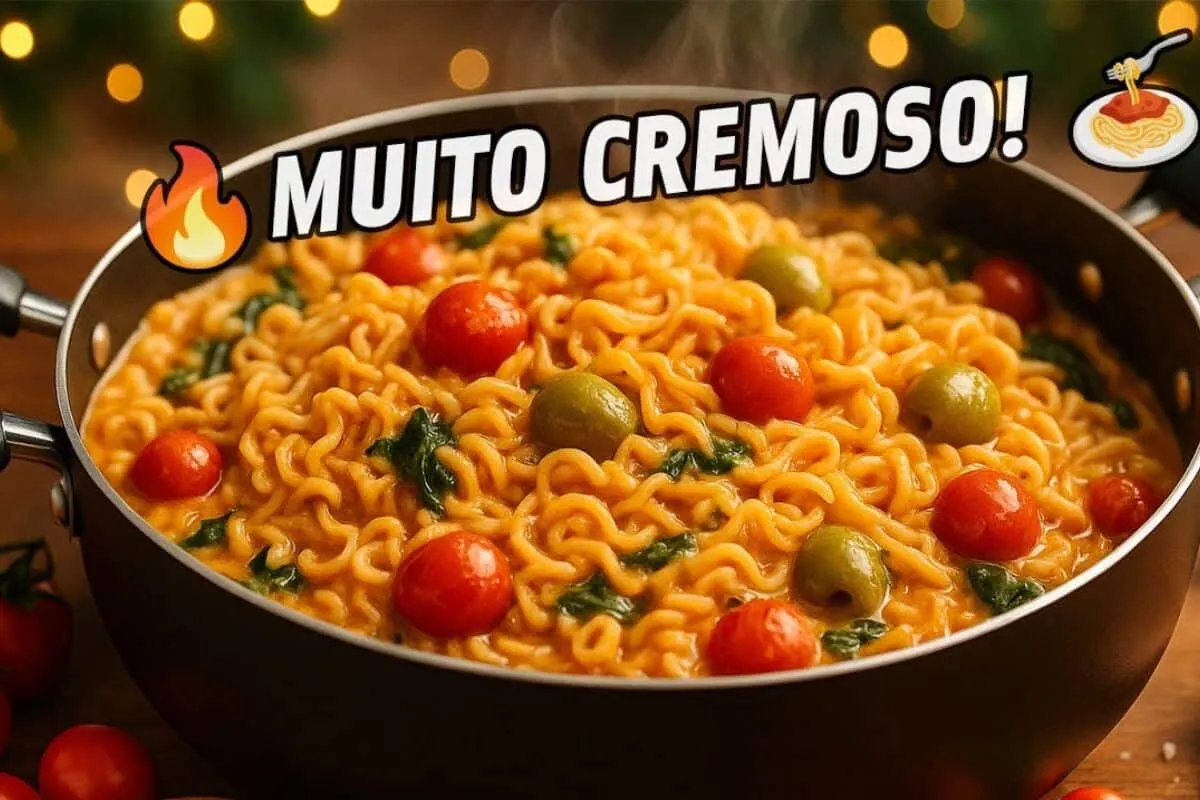 Macarrão de 1 panela só: veja como preparar esse almoço muito cremoso e prático para o seu dia a dia