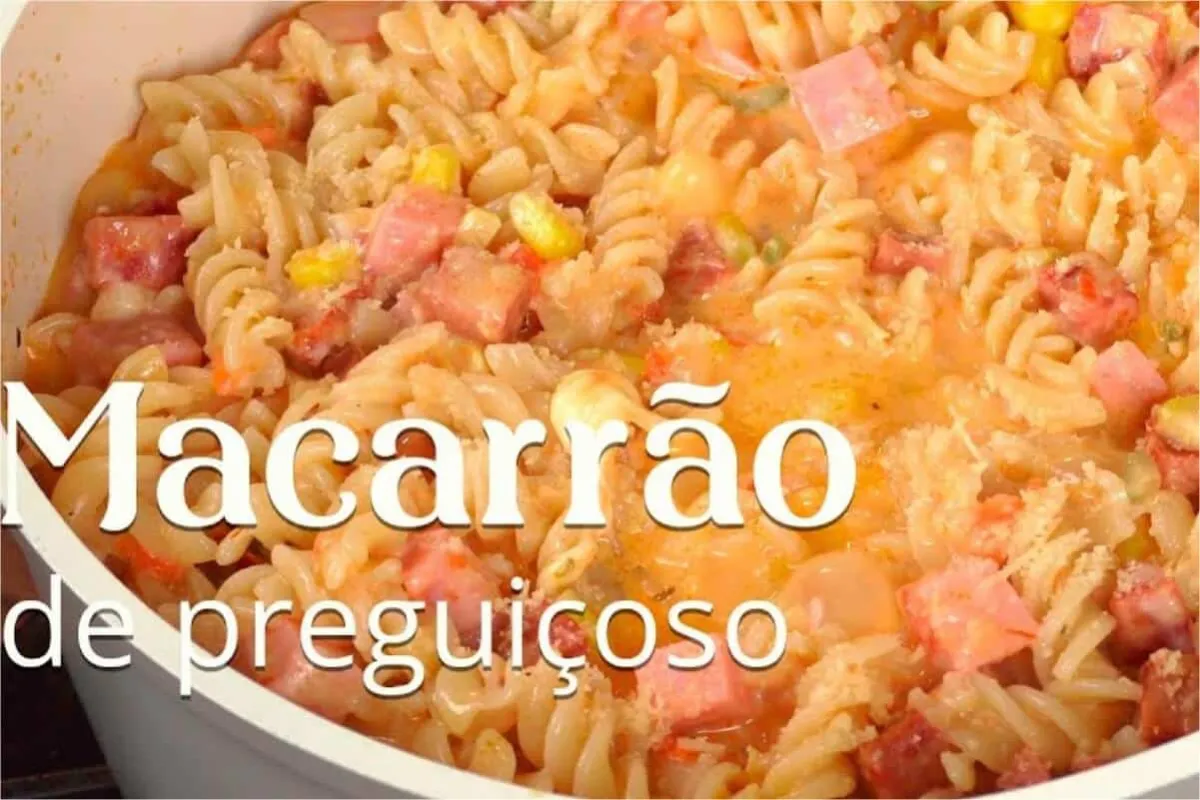 Macarrão de preguiçoso que faço em dias mais corridos e fica pronto em 10 minutos